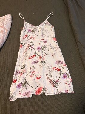 Vero Moda White Floral Mini Dress